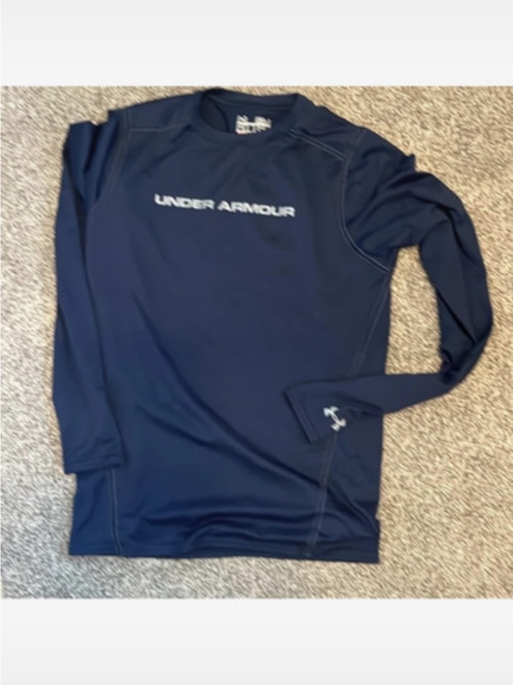 Under Armour Navy Blue Long Sleeve Performance Shirt
